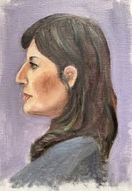 Profile study Bath Towel by Jane Wong