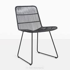 Nairobi Modern Wicker Outdoor Dining Chair Side Chairs Dining Outdoor Dining Chairs Black Dining Side Chair