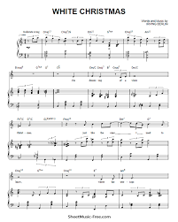 To print it, just click on the little printer icon on the top left corner of the displayed sheet music. White Christmas Sheet Music Michael Buble Sheetmusic Free Com