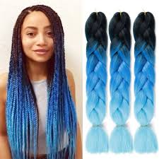 Medium, fine, or smooth b. 3pcs Lot Ombre Jumbo Braids Synthetic Kanekalon Afro Braiding Hair Extensions 24 Inch For Women 3 Tone Color Twist Crochet Braids 100g Black Dark Blue Light Blue Buy Online In Pakistan Missing Category Value