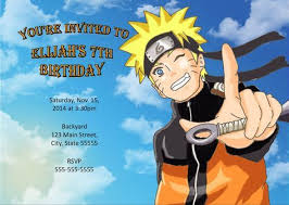 Naruto Invitation Naruto Birthday Naruto Birthday Naruto Naruto Shippuden