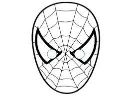 Uomo ragno, anno di creazione: Maschera Di Spiderman Da Colorare Cose Per Crescere