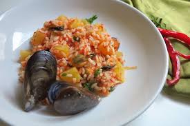 Add the tomatoes and the chopped parsley. Riso Al Pomodoro Con Cozze E Patate Bacchette E Pomodoro