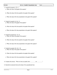 Feel free to print a copy of the pdf that can be found below the applet. Worksheet 43 Parallel And Perpendicular Lines Fill Online Printable Fillable Blank Pdffiller