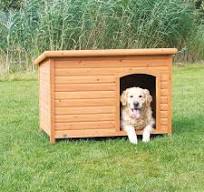 TRIXIE natura Classic Dog House, Flat Hinged Roof ...