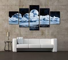 A grouping of frames does more than add decoration to a room. 2017 Sale Paintings Cheap Wall Frames 5 Panels Moon Canvas Print Painting Modern Wall Art For Pcture Home Decor Artwork Modern Wall Art Wall Artpainting Modern Aliexpress