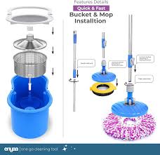 Enyaa Premium Mop And Buckets Sets With 4 Mops Heads | Desertcart Senegal