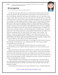 Grade 7 Reading Comprehension Worksheets Reading Comprehension Worksheets Reading Comprehension Comprehension Worksheets
