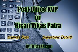 post office kvp scheme details interest rate chart