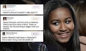The daughter of the former us president, 19, hit headlines today (december 14, 2020) after a photo from an unnamed source began trending on twitter. Twitter Discovers That Sasha Obama S Real Name Is Natasha Daily Mail Online