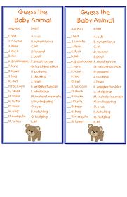 Guess The Baby Animal Game For Baby Shower Woodland Themed Outdoorsy Baby Shower Baby Shower Woodland Baby Shower Winter
