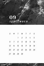 Black And White Calendar Download Premium Vector Of Black And White September Calendar 2020 Vector September Calendar Calendar Printables Calendar 2020