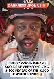 Pastor Marvin Winans and Church Member