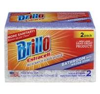 Brillo Estracell Scrub Sponge, No Scratch, 2 Pack