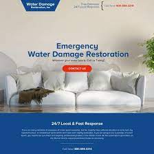 Download Water Damage Restoration Service Responsive Landing Page Design At An A Damage Restoration Restoration Services Landing Page Design