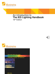 Introduction To The Ies Handbook Pdf Lighting Light