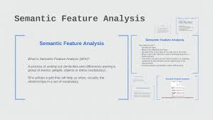 semantic feature analysis by travis tucker on prezi