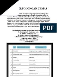 Alatan dan bahan dalam peti pertolongan cemas padankan perkataan dengan gambar. Peti Pertolongan Cemas