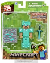 Amazon Com Minecraft Diamond Steve Action Figure Toys Games Minecraft Toys Cool Toys For Boys Minecraft Action Figures