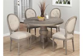 Bayfield Round 5 Piece Dining Set Grey Dining Tables Grey Round Dining Table Round Dining Room Sets