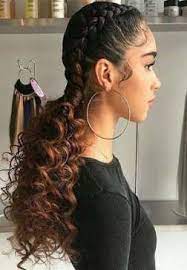 Braids Ponytail Hairstyles Black Two 42 Best Ideas Hair Styles Braided Hairstyles Two Braid Hairstyles
