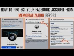 How To Protect Your Facebook Account From Memorialization Report Youtube In 2020 How To Protect Yourself Accounting Facebook