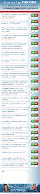 Facebook Page Checklist Infographic Social Media Checklist Social Media Infographic Social Media Business