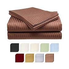 For any reason you may have about the fitted. Aeropost Com Turks Caicos Crystal Trading 4piece Bed Sheet Set Dobby Stripe 100 Cotton Sateen 300 Thread Count