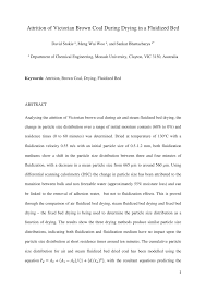 0 ratings0% found this document useful (0 votes). Pdf Attrition Of Victorian Brown Coal During Drying In A Fluidized Bed