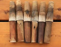 Vintage Telegraph Glass Insulator Holders Wood Pegs Cross Bar Mounts Or Posts Glass Glass Insulators Insulation