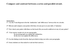 series and parallel circuits venn diagram