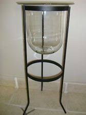 Black wrought iron floor standing candle holders. Excellent Partylite Seville 3 Wick Metal Floor Stand Glass Candle Holder Glass Candle Holders Metal Floor Candle Holders