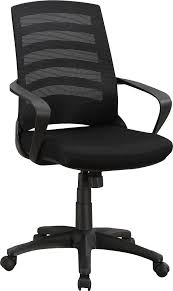 Chasefield Black Desk Chair Stylish Office Chairs Upholstered Desk Chair Comfy Leather Chair