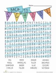 Mce s l jy ja mui rp ftda sa. School Supplies Word Search Worksheet Education Com
