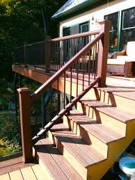 Railings for residential decks require a height of 3 feet from the floor of the deck to the rail top surface, as mandated by the irc. How To Build A Railing For Deck Stairs The Washington Post
