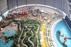 World Largest Indoor Tropical Islands Resort The Largest Freestanding Hall In The World The World S Larges Tropical Islands Resort Island Resort Indoor Beach