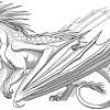 Free printable dragon coloring pages for kids, tweens and teens. 1