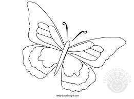 Farfalla Disegno Da Colorare Tuttodisegnicom