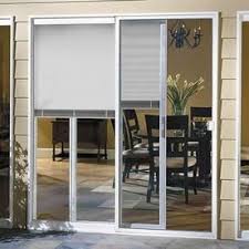 If you want to have a more durable window treatment, consider installing aluminum blinds. Thermastar By Pella 72 In X 80 In Blinds Between The Glass Vinyl Left Hand Sliding Double Door Sliding Patio Door Lowes Com Sliding Patio Doors Patio Doors Double Doors