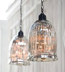 Mercury Glass Warm Decor Mercury Glass Pendant Light Glass Pendant Light Traditional Pendant Lighting