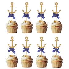 Start by stringing up a little bit of pizazz with our ceiling decorations, baby shower garlands and wall hangings. Assun Nautical Cake Decorations Anchor Cupcake Toppers Picks For Ocean Navy Theme Party Baby Shower Birthday Wedding Party Decorations