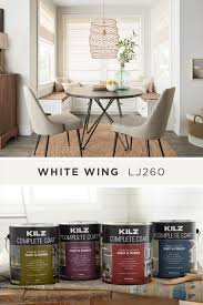 The Key To Making Any Interior Space Feel More Open And Bright Is With A New Coat Of White Wing From Kilz Complete C In 2020 White Wings Picnic Table Plans