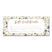Birthday Gift Certificate Template Floral Print Blank Gift Certificate Premade Gift Certificate Printable Gift Cert Gift Certificate Template Blank Gift Certificate Birthday Gifts For Sister