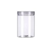 220ml PET Plastic Cosmetic Jar with Lid Crystal Clear