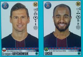 Shop the latest official paris saint germain merchandise from the online store! Grzegorz Krychowiak Lucas Paris Foot 2016 17 France Sticker 704 705