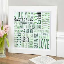 Birthday Gifts For Her Delivery Today 60th Birthday Gift For Her Personalised Square Word Art With Images Word Art Gifts Personalized Birthday Gifts 70th Birthday Gifts