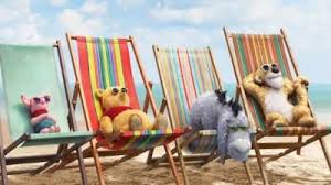 Ritorno Al Bosco Dei 100 Acri Winnie Pooh E I Suoi Amici In Spiaggia Nel Poster Estivo Christopher Robin Winnie The Pooh Ih Oh