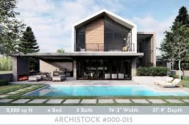 Search our database of thousands of plans. 2 500 Sq Ft Scandinavian Style Modern House Plan Ank Studio