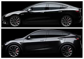 tesla model y and model 3 visual comparison side by side morphing more tesla model tesla tesla car