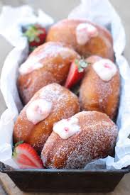 Maybe you would like to learn more about one of these? Strawberry Custard Filled Donuts The Seaside Baker Homemade Donuts Homemade Donuts Recipe Delicious Donuts